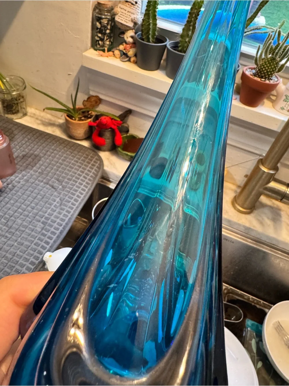 Viking Bluenique Drape Vase